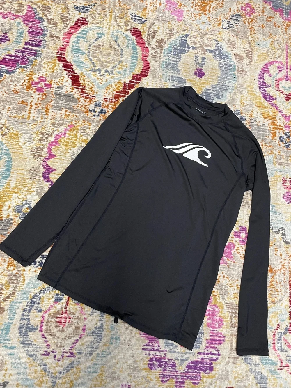 Tesla Black XS Rash Guard